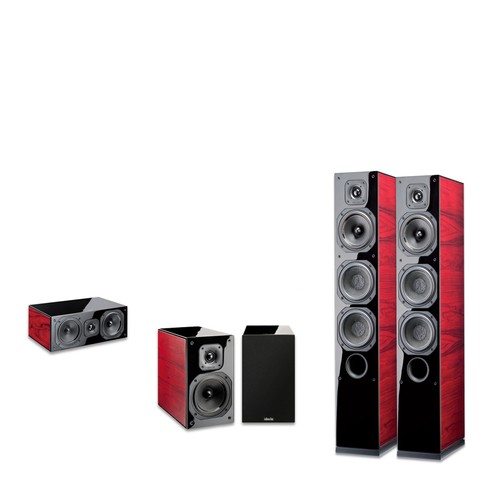 <b>Indiana Line Diva 656</b>
<br><br>
Klasyczny, luksusowy włoski system kina domowego. Gruba 15 milimetrowa okleina z naturalnego drzewa różanego, front lakierowany na wysoki połysk piano. Głośniki średniotonowe użyte w kolumnach wykonane zostały z opatentowanego materiału Curv®. Zapewnia naturalnie zróżnicowany dźwięk bez jakichkolwiek wyostrzeń czy ocieplenia.
<br><br>
Cena: 7 880 zł