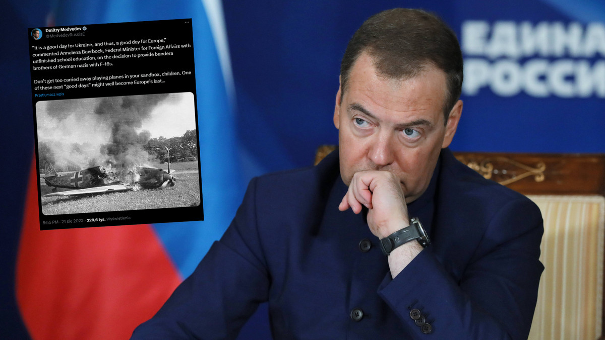 Miedwiediew straszy Europę. Szokuje zdjęciem. "Nie dajcie się ponieść"