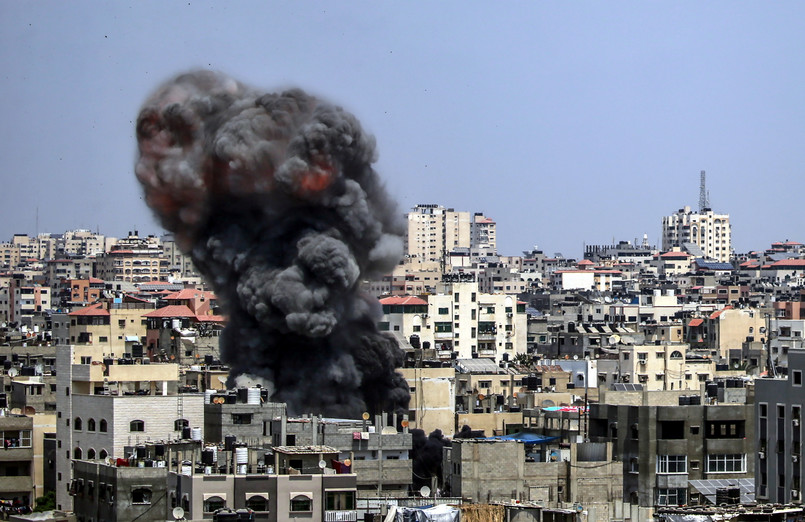 Izraelski atak na miasto Gaza