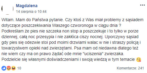 Szczekanie psa