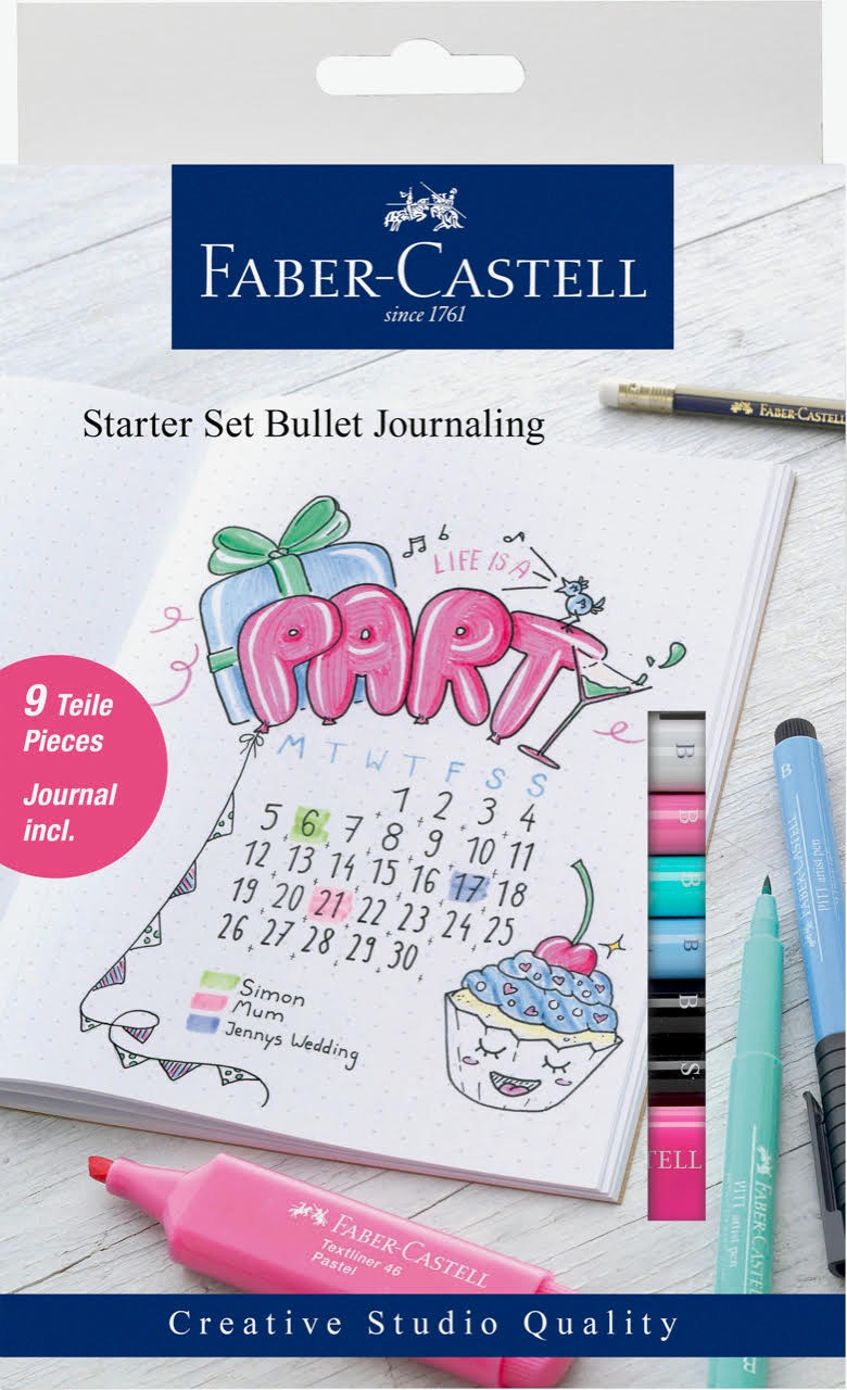 Kit de démarrage 9 pièces avec feutres et journal de Faber-Castell pour CHF 28.–. 