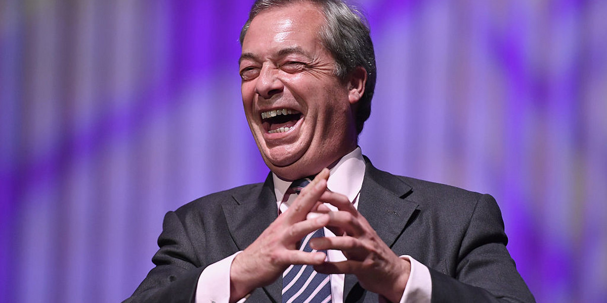 Nigel Farage był przewodniczącym UKIP od 2006 roku