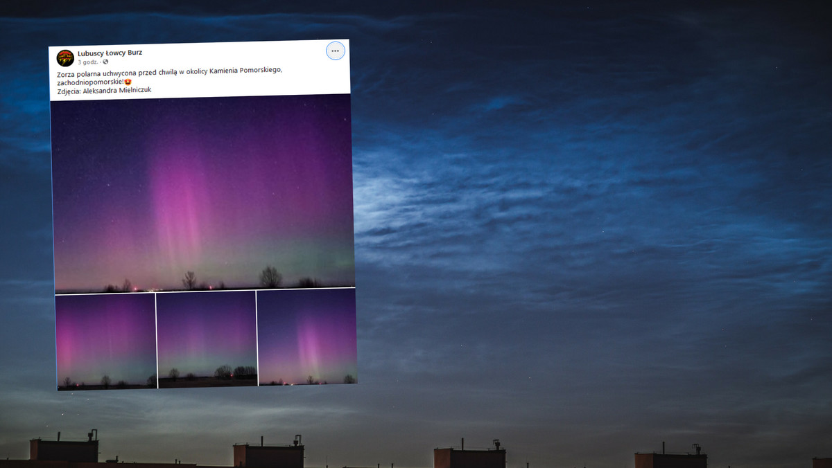 Zorza polarna nad Polską. Spektakularne zdjęcia