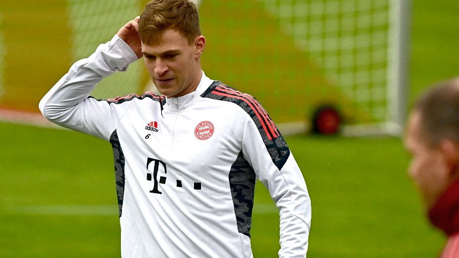 Joshua Kimmich podczas treningu Bayernu, zdjęcie z 1 listopada 2021 r.