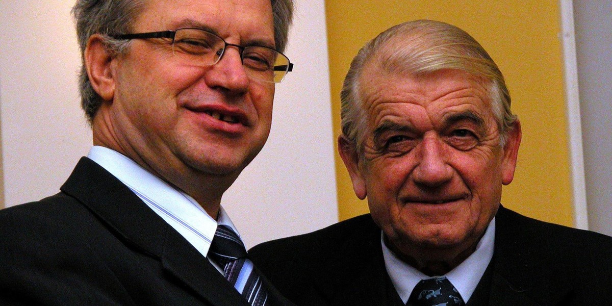 Krzysztof Michałkiewicz i prof. Zbigniew Religa