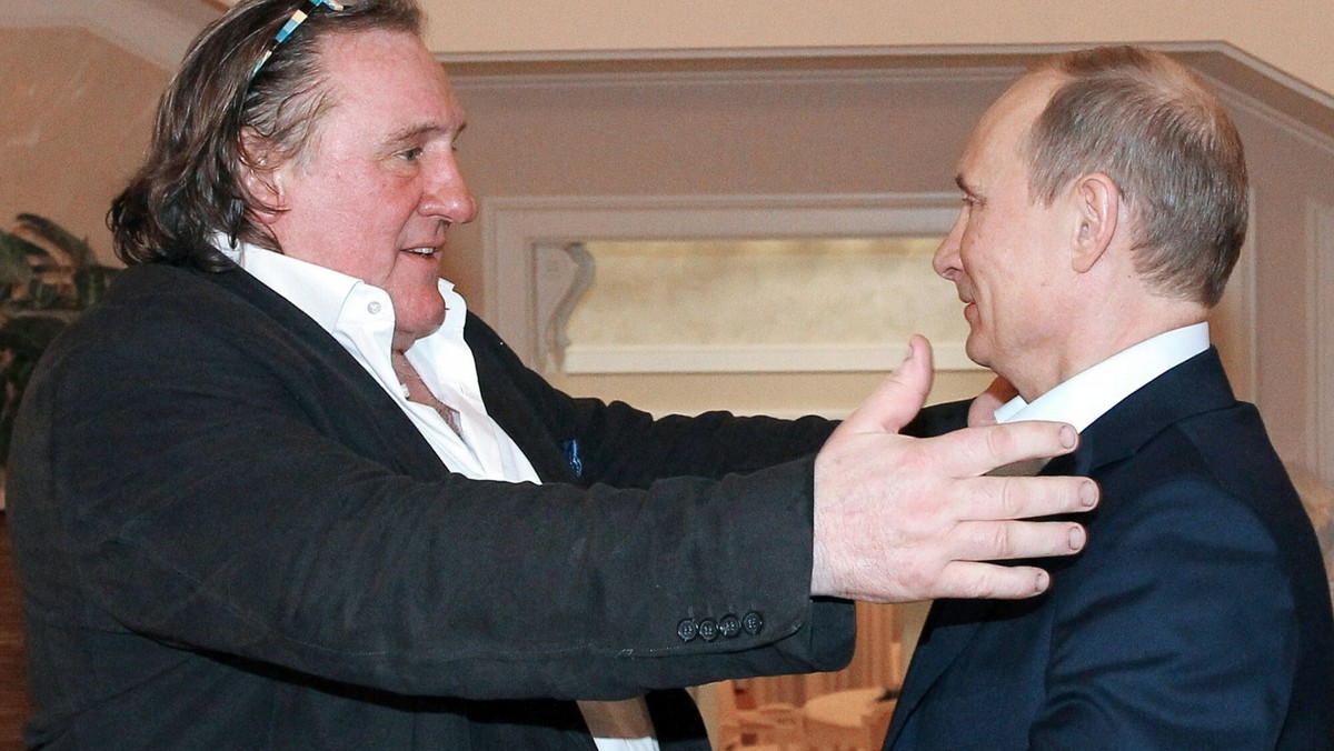 Gerard Depardieu i Władimir Putin