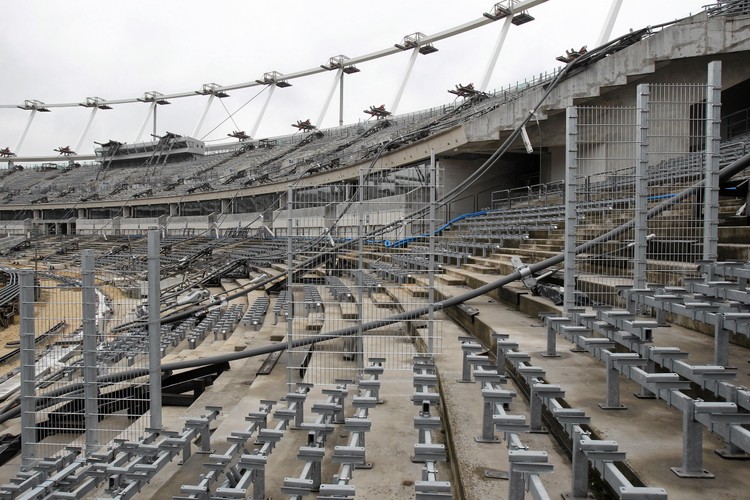 Płoty oddzielające kibiców