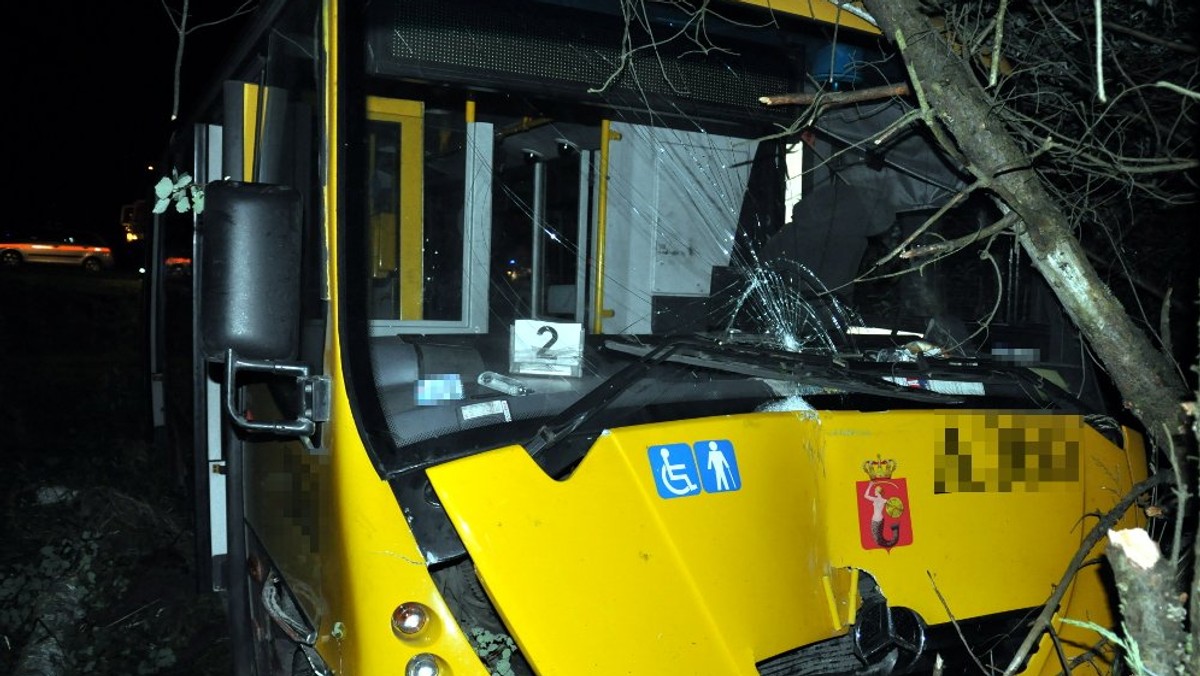 Aż trzy promile alkoholu w organizmie miał 51-letni kierowca autobusu miejskiego w Warszawie. Mężczyzna był tak pijany, że stracił panowanie nad pojazdem i wjechał do lasu. Na szczęście nie wiózł już pasażerów. Grożą mu dwa lata więzienia.