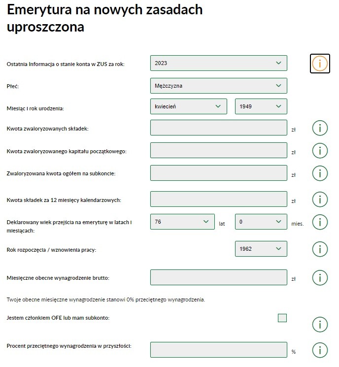 Kalkulator emerytalny ZUS - jaka emerytura po przepracowanych latach?