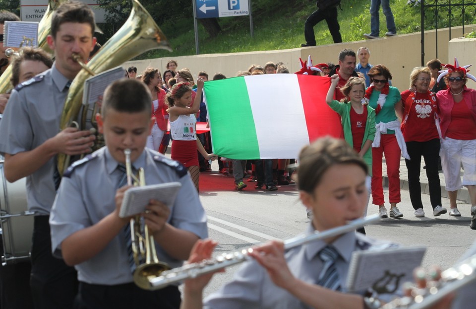 Włosi pożegnani przez Wieliczkę