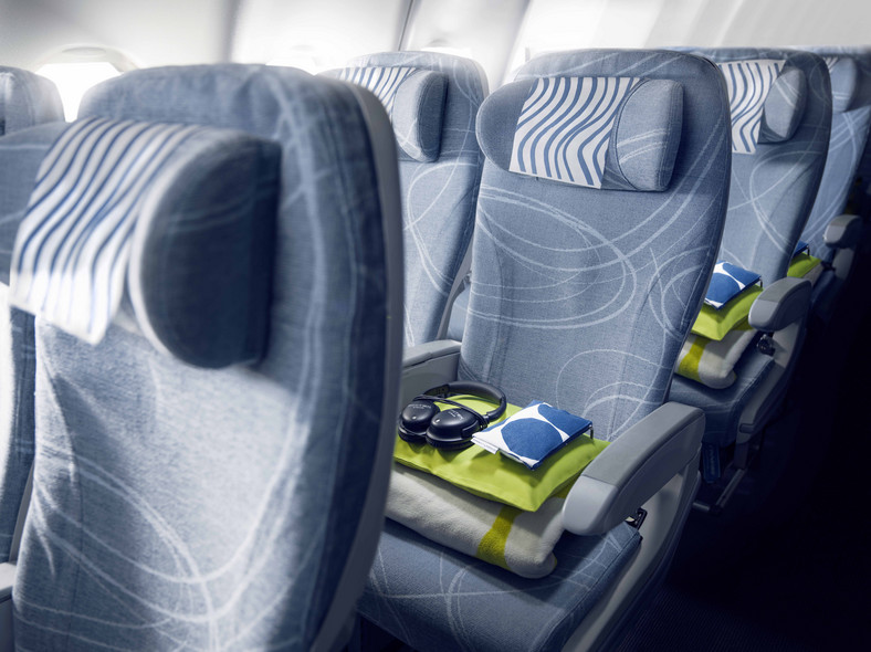 Fotele w klasie economy comfort Finnair