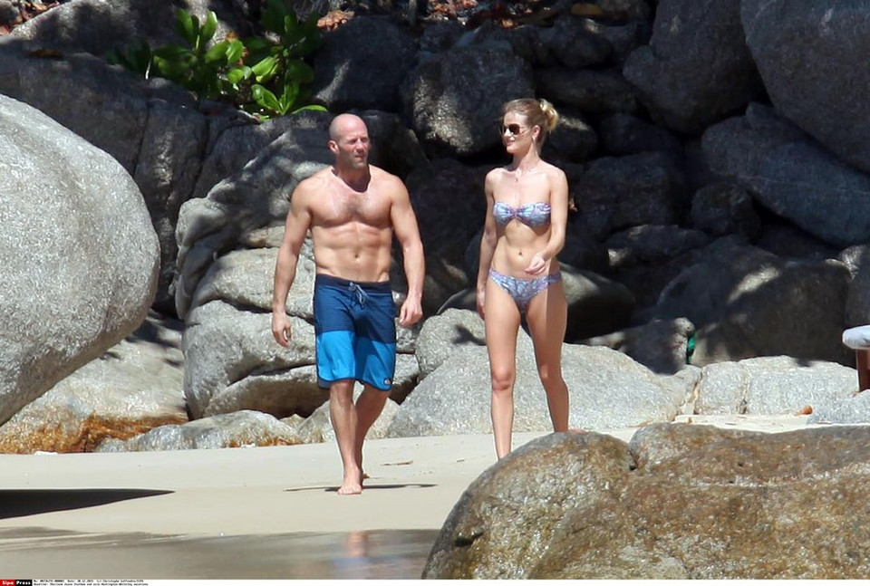 Jason Statham i Rosie Huntington-Whiteley na wakacjach
