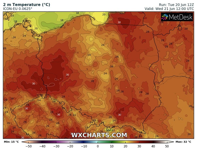 W wielu miejscach temperatura przekroczy dziś 30 st. C