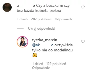 Marcin Tyszka na Instagramie