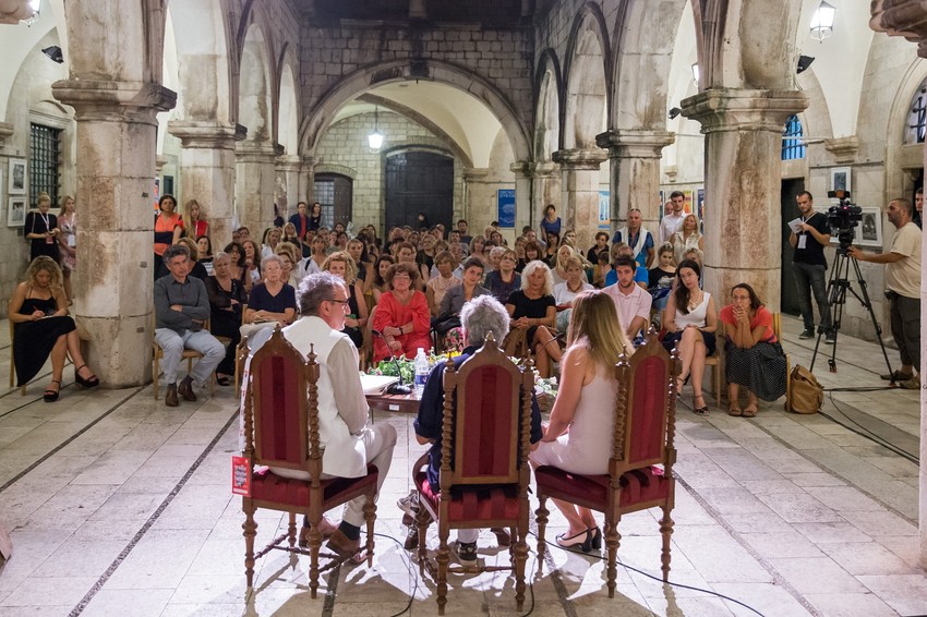 Književno veče u palati "Sponza" na kojoj je učestvovao Alesandro Bariko