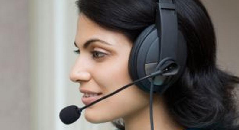 Call centre rep. 