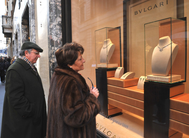 Butik jednego z największych producentów biżuterii na świecie firmy Bulgari