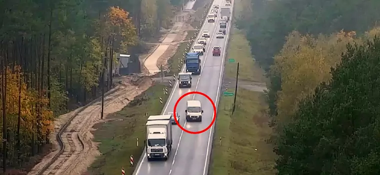 Policjanci kontrolowali remontowaną drogę za pomocą drona. Posypały się mandaty [WIDEO]