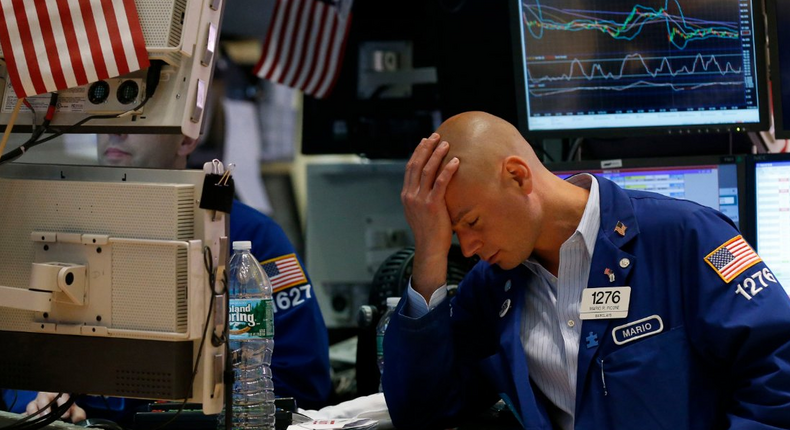 sad NYSE trader