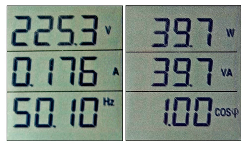 Dodatkowe parametry sieci elektrycznej i monitorowanego odbiornika ucieszą na pewno hobbystów, bo niektórych z nich nie zmierzy żaden tani multimetr