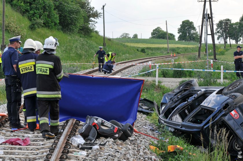 Wypadek na torach w Pniewitem