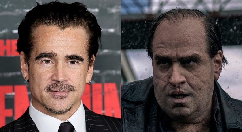 Colin Farrell looks completely different in his starring role in The Penguin.Theo Wargo/Getty Images; Macall Polay/HBO