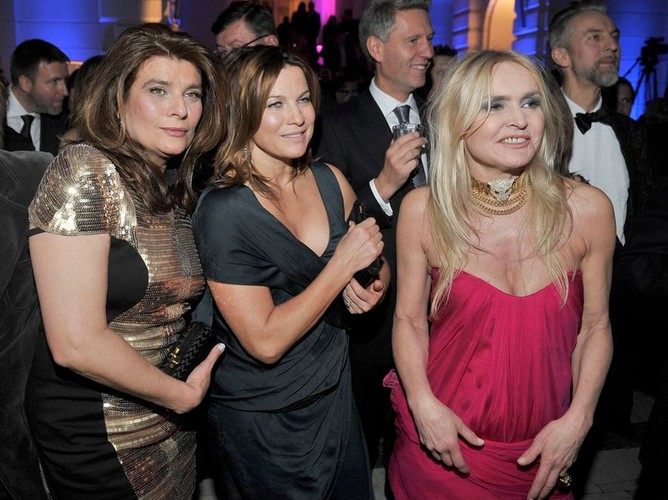 Iwona Büchner, Aldona Wejchert i Monika Olejnik na XIV Balu Dziennikarzy