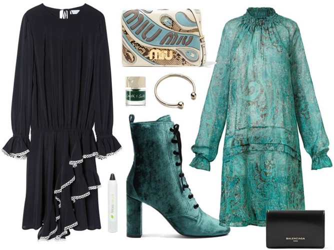 Welurowe buty na jesień 2017. STYLIZACJE