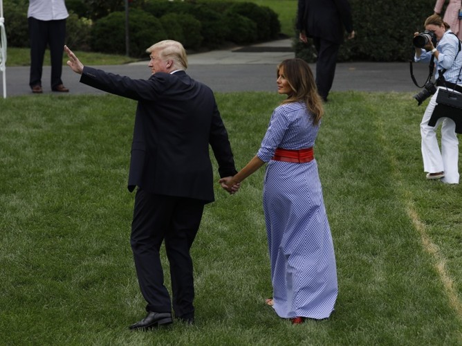 Melania i Donald Trumpowie