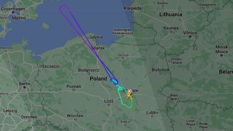 Dreamliner zawrócił do Warszawy
