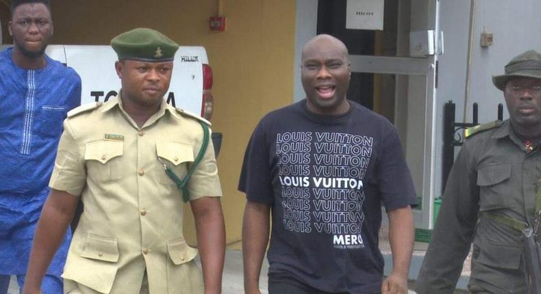 Instagram big boy, Mompha, has been on trial after the EFCC took him into custody as he tried to make his way to board a flight from the Nnamdi Azikiwe International Airport in Abuja to Dubai. [EFCC/Facebook]