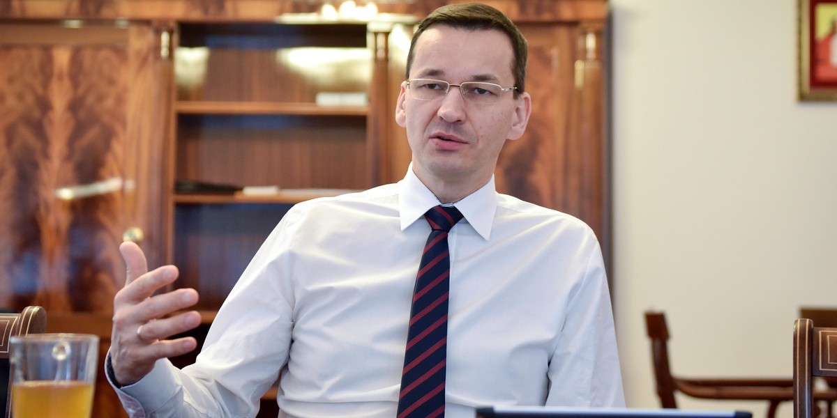 Wicepremier Mateusz Morawiecki