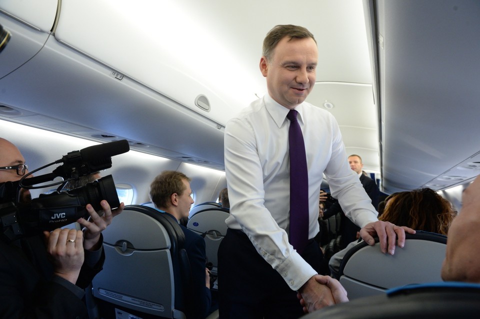 Prezydent Andrzej Duda w drodze do Watykanu