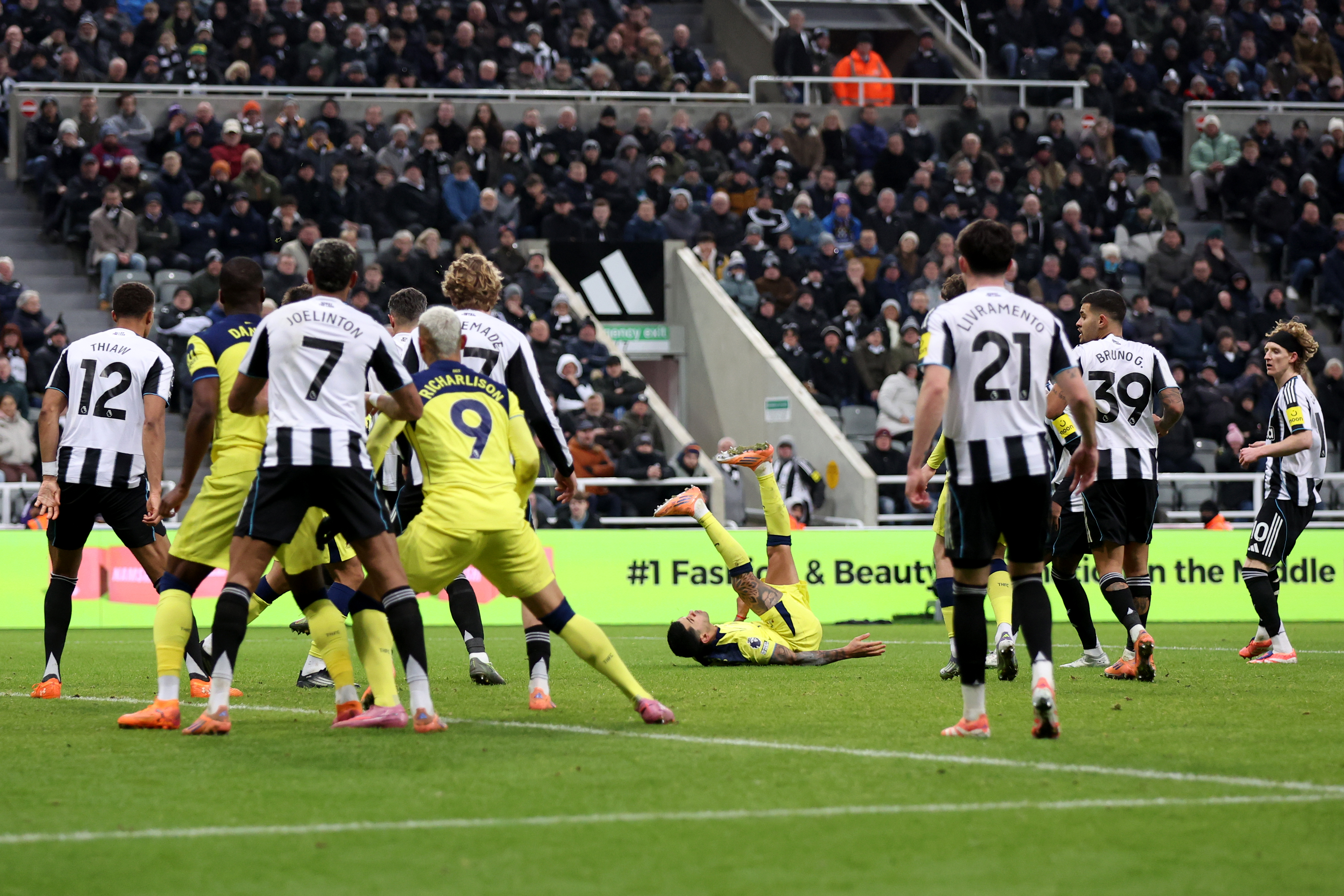 Romero's 95th-minute bicycle kick stuns Newcastle after 'disgraceful' VAR penalty