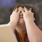 Frustrated Schoolboy with Laptop