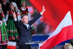 Prezydent Andrzej Duda po wygranej pierwszej turze w wyborach prezydenckich