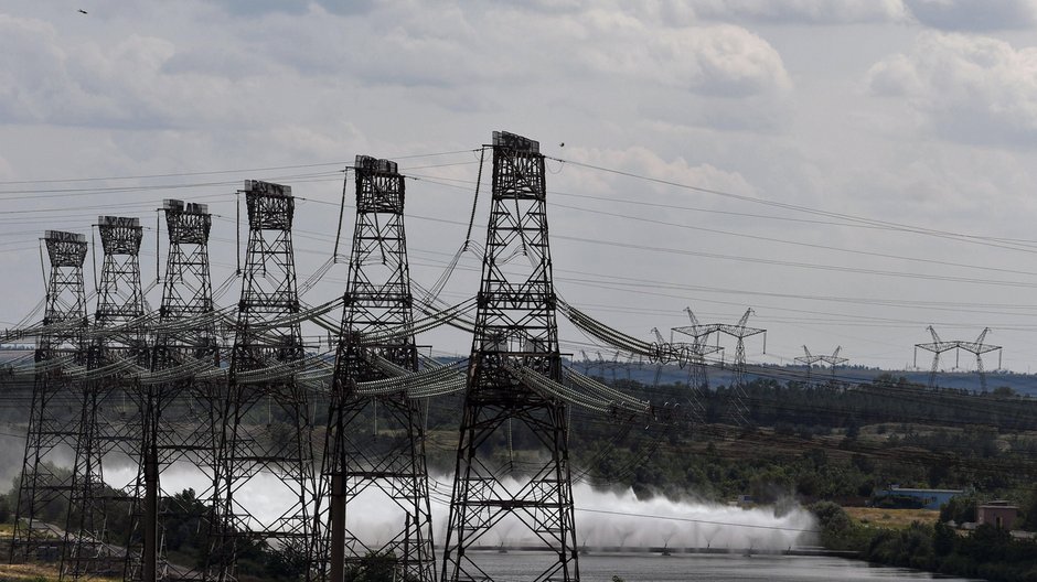 Ukraińska sieć energetyczna w obwodzie zaporoskim 