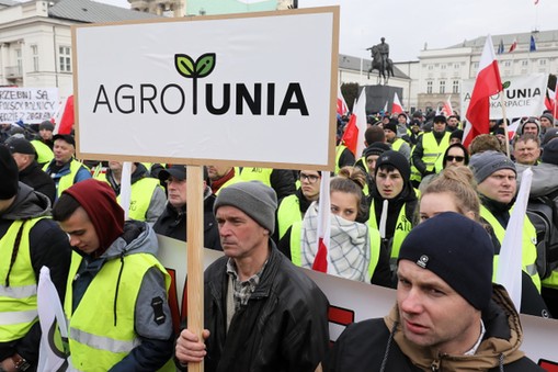 Protest rolników w Warszawie