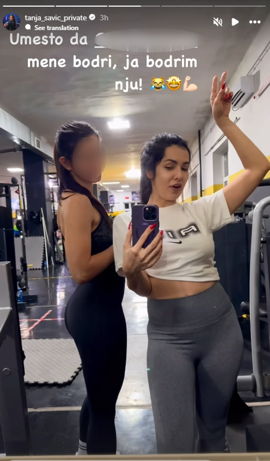 Tanja Savić u teretani