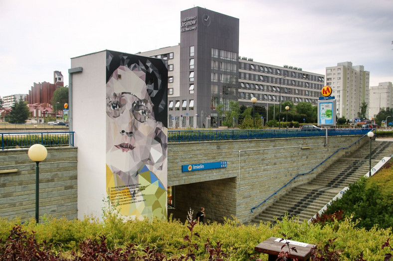 Maria Grzegorzewska - mural na stacji Imielin