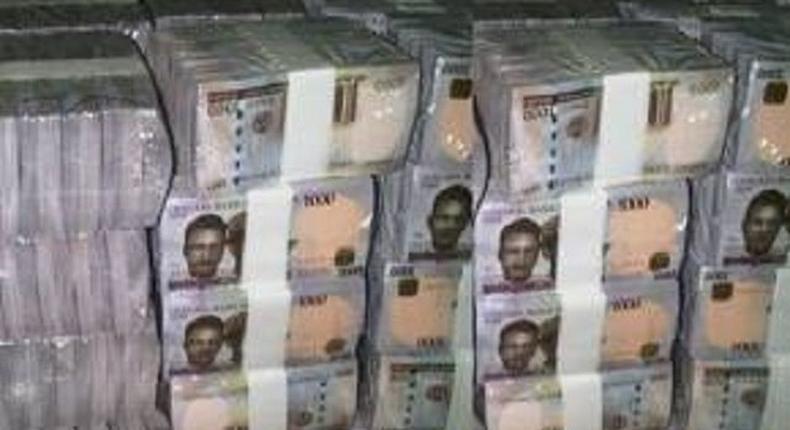 Wads of Naira notes