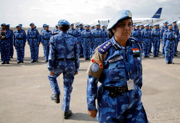India deployed the first all-female police Unit to the UN peacekeeping mission in Liberia in 2007