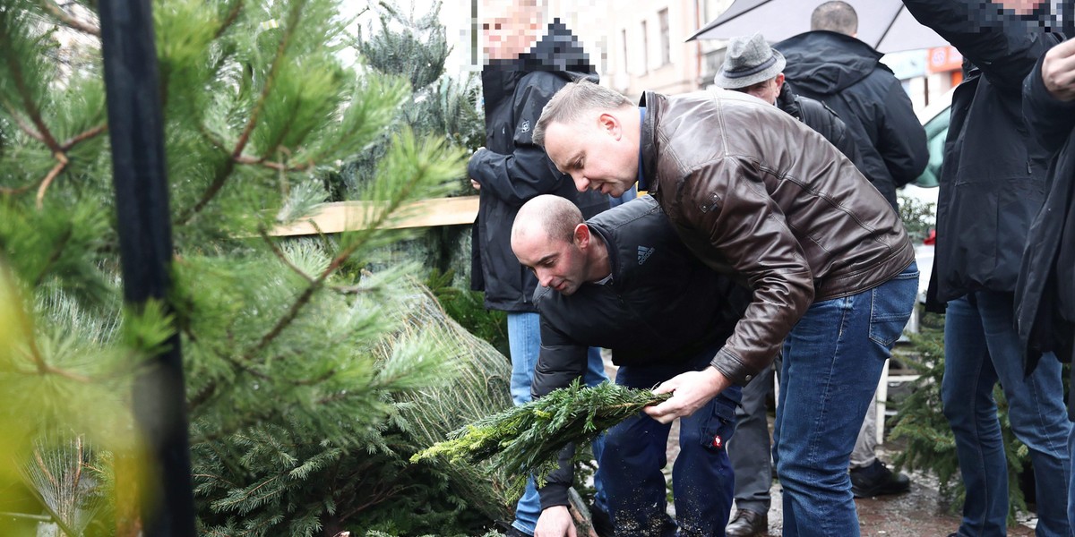 Prezydent Andrzej Duda kupił choinkę