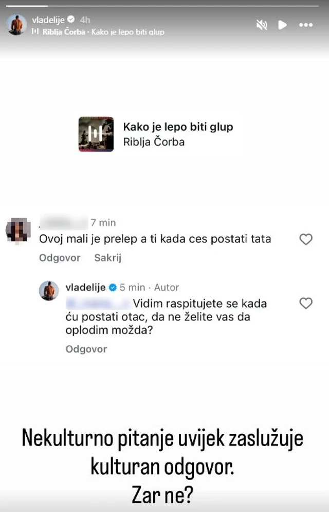 "Da ne želite da vas oplodim možda?!" Napunio je 43 godine, a nije se ostvario kao otac! Vladimir Tomović burno reagovao na pitanje o detetu