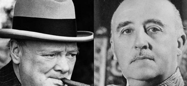 Churchill przekupił hiszpańskich faszystów