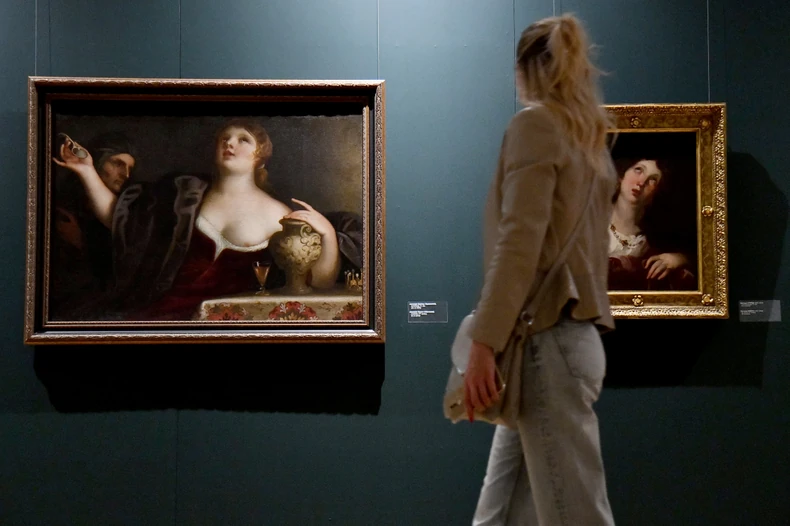 Alesandro Varotari Padovanino "Artemizija", 17. vek (levo), Bernardo Stroci "Sveta Cecilija", 17. vek (desno)