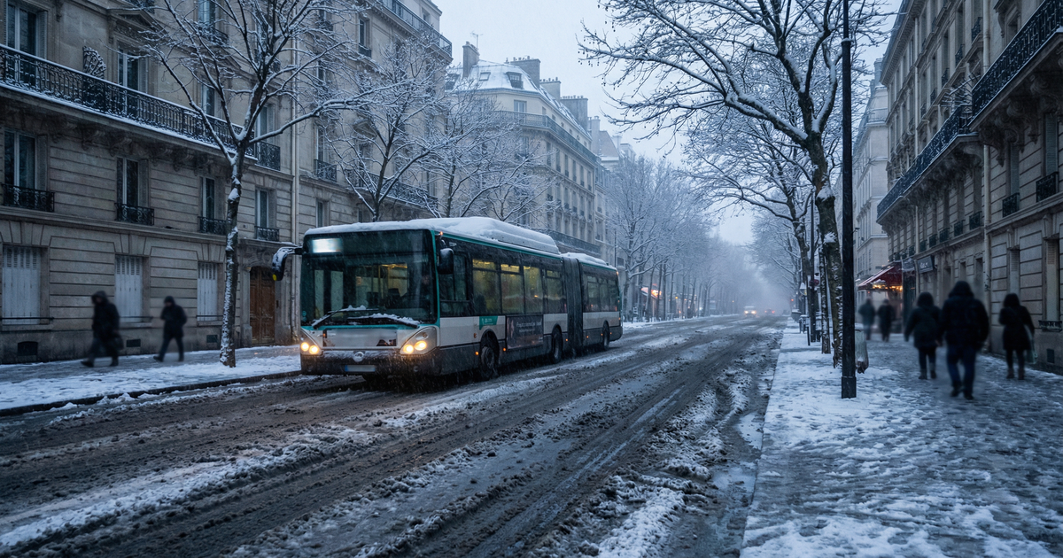 Après la neige: Une trentaine de lignes de bus reprennent à Paris ce matin