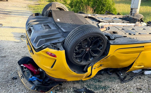 Renault Megane RS po wypadku w Oświęcimiu
