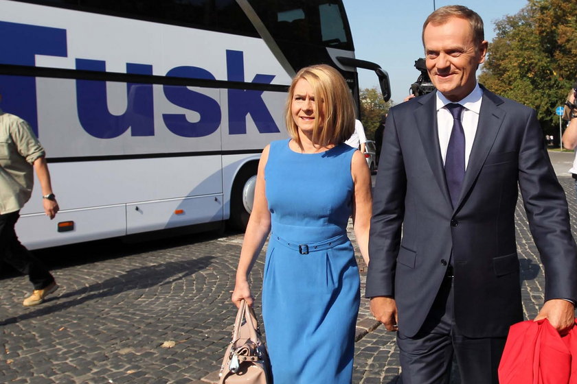 Donald Tusk z żoną