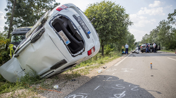 Meghalt egy ember balesetben Szarvas és Csabacsűd között / Fotó: MTI Rosta Tibor